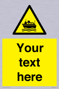 Custom warning ferries crossing vessels